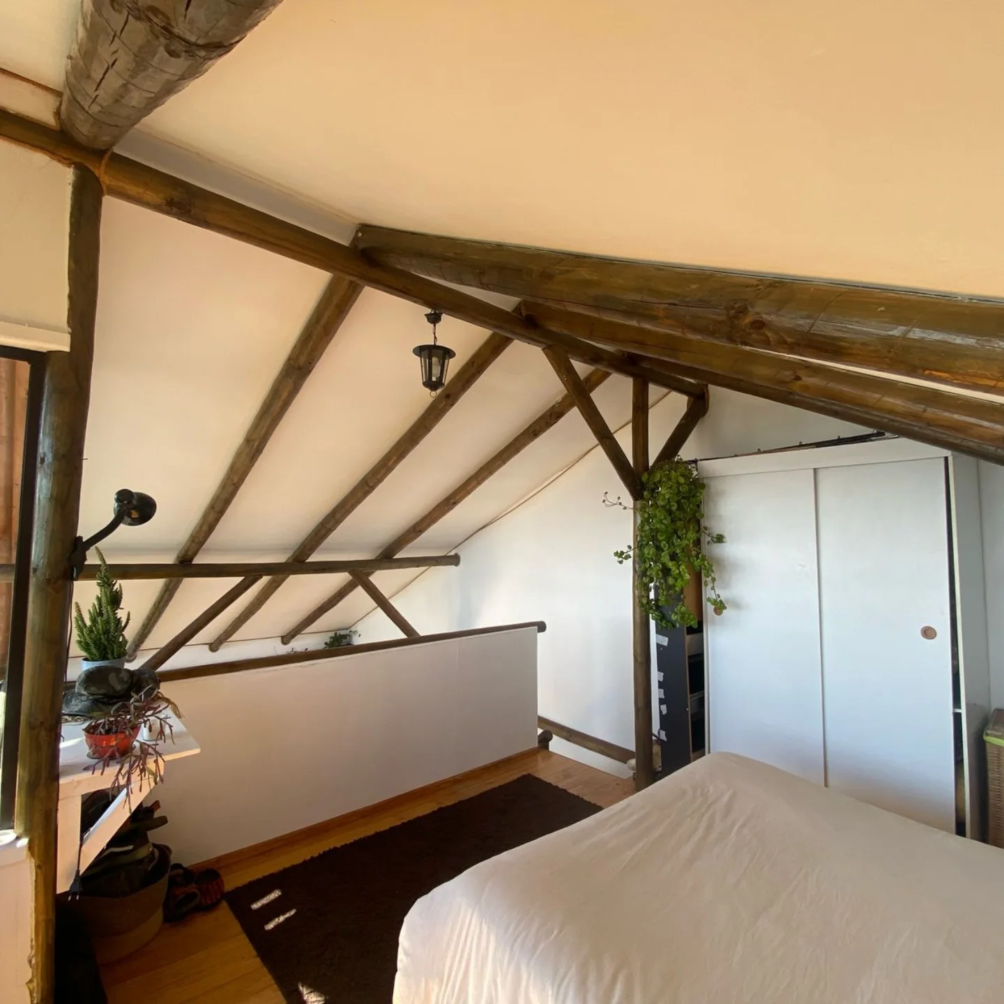 Cabaña — Detalle vigas